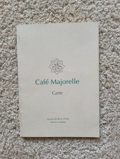 Menu Café Restaurant Jacques Majorelle Yves Saint Laurent Marrakech Jardin