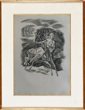 ALBERT DECARIS (1901-1988) ANCIENNE GRAVURE AU BURIN MYTHOLOGIE (21)