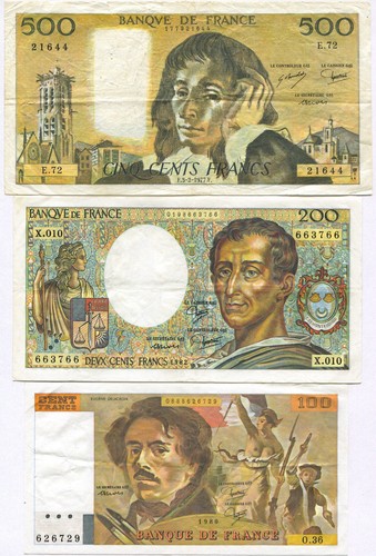 France lot billets - france,,