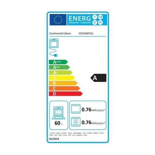 Cuisiniere gaz continental - gaz,