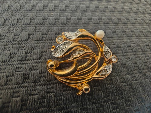 Ancienne broche plaqué - ancienne,
