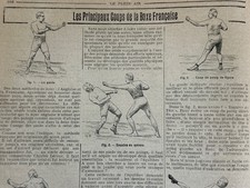 1910 BOXE FRANÇAISE -LES PRINCIPAUX COUPS - Revue LE PLEIN AIR