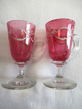 2 VERRES A LIQUEUR EMAILLES