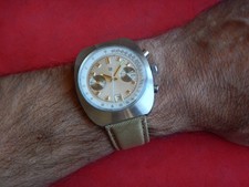 1970' XXL MASSIF CHRONO LIP ACIER VALJOUX 7734 ÉTAT NEUF RÉVISÉ GARANTI 36 MOIS