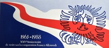 pochette philatélique XXVe anniversaire coop Franco-Allemande