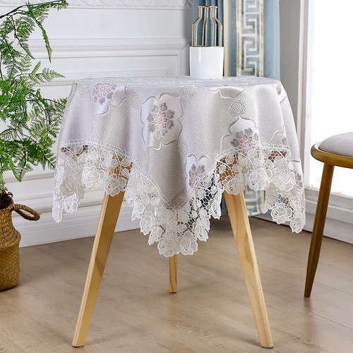 Jacquard floral nappe dentelle - floral,