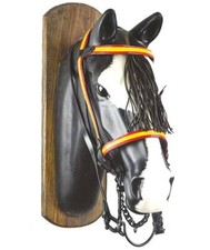 Bridon vaqueraquera avec franges modèle drapeau espagnol complet avec rênes Jm 