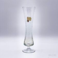 Vase Vintage Craquelé Glasmanufaktur GM Fait Main Soufflé à La Main | 25 cm