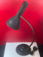 Lampe d'atelier métal et  flexible laiton Vintage -  environ 50 cm