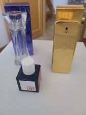 flacons parfums vides hypnose , one million , live