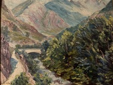 Belle peinture huile panneau