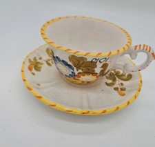 Ensemble tasse à thé et sous tasse porcelaine style italien