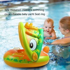 Anneau de Natation Gonflable Bébé Enfant Parasol Flottant Cercle pour Baignoire de Piscine