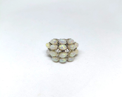 Bague opale blanc - , t52