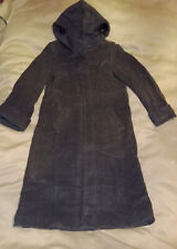 Manteau femme gris foncé laine et alpaga alpaca Caroll taille 1 TBE