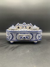 Ancien Encrier Peint main