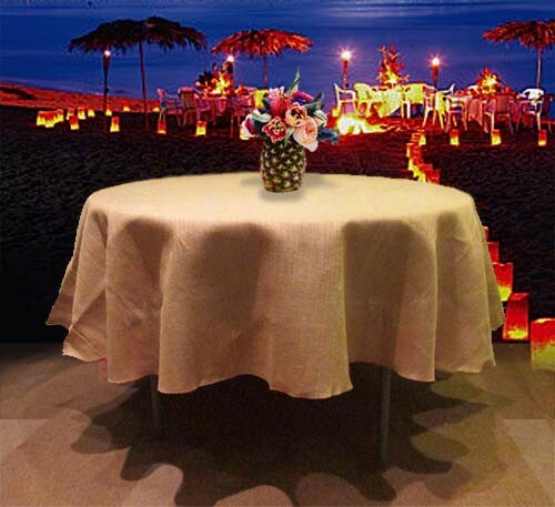 100 jute burlap - 100%, tablecloth