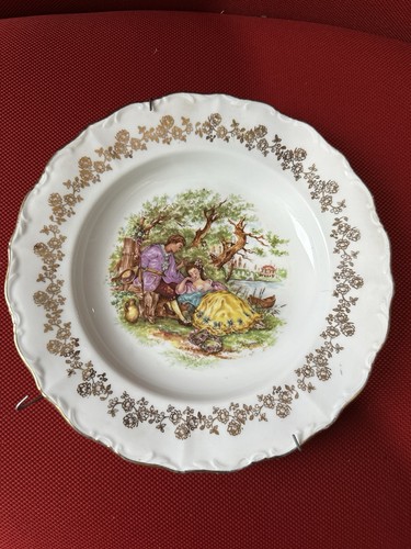 Assiette 1960 porcelaine - assiette,