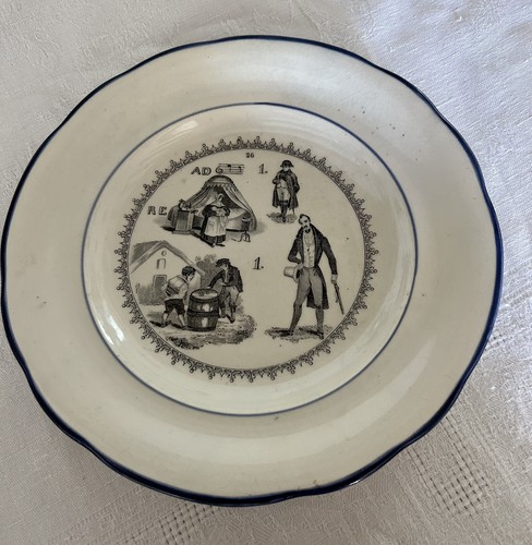 Assiette parlante ancienne - parlante,