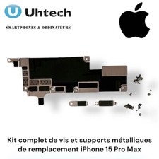 Kit complet de vis et supports métalliques de remplacement iPhone 15 Pro Max
