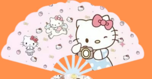 éventail pliant hello kitty - pliant,