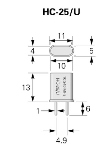 Quartz oscillateur boîtier - oscillateur,