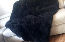 Lit Double Housse Canapé Couverture Toscana Laine Mouton Tapis Peau de Mouton