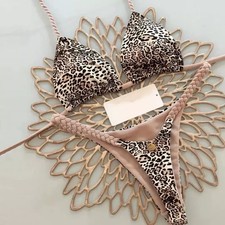 Bikini Léopard Beige Sexy