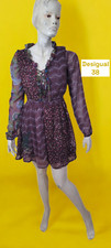 ? Desigual Taille 38  ? Superbe robe manches 3/4 bordeaux