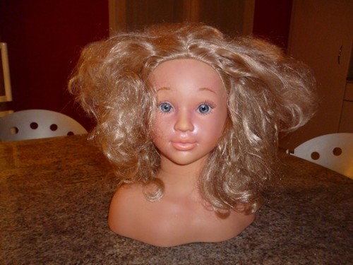 Buste poupee blonde aux - buste,