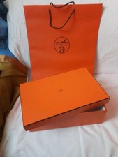  Boite  vide Hermes 35.5x21.5x12.5 avec son  sac shopping 47x42x17 