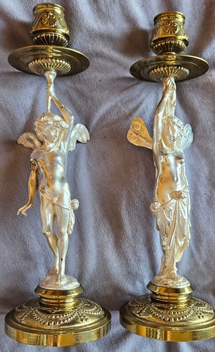 Bougeoirs 1900 drapés - , à