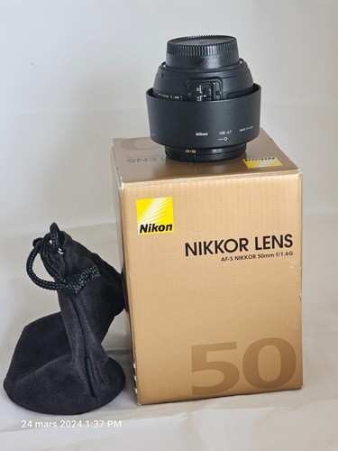 Objectif nikon 50mm g - objectif, f1.4