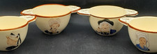 Lot 4 anciens bols bretons en faïence à oreille marque GOURIN COZIC TY BREIZ