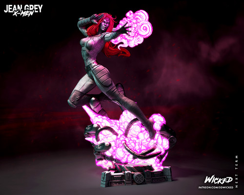 Jean grey men - grey, 3d