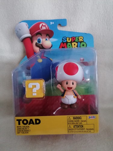 Figurine neuve toad avec bloc - neuve,