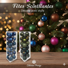 Boules Décoration Sapin de Noel Boules de Noël Lot 18 Boules de 3 cm