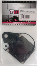 Support porte vignette assurance crit air alu carré noir pour  moto scooter