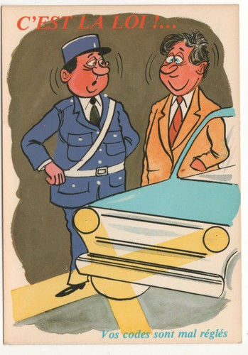 Carte postale humoristique - carte,