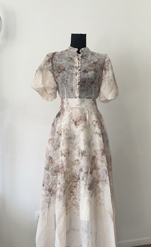 Romantic floral maxi dress - floral,