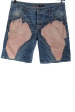 PLEASE Short en jean Dames Pantalon court T EU 38 bleu-rose chair