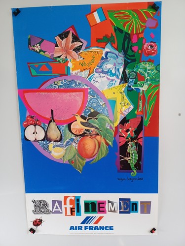 Affiche air france - france, raffinement