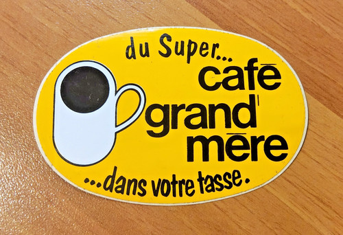 Autocollant ancien café - autocollant,
