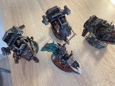warhammer 40k dark angels Ravenwing Sammael + land speeders, painted +magnetized