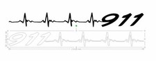 2X STICKERS PORSCHE 911 LIGNE DE VIE  G/DROITE  ligne de vie  23X210mm chacun