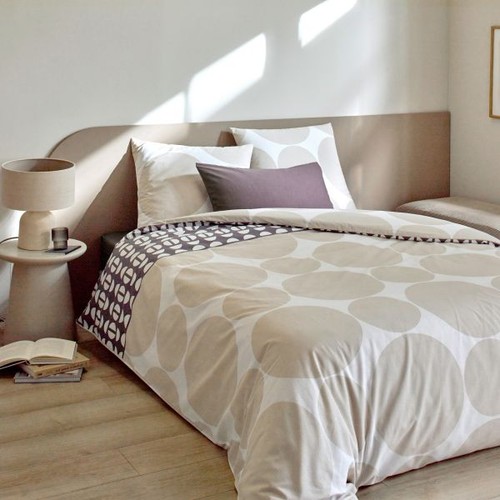 Parure lit 220x240 - de, coton