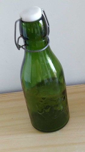 Bouteille lait verre verte - à,