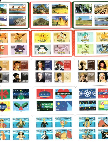 Lot carnet 12 timbre - 5,