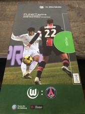 programme * WOLFSBURG V PSG * UEFA CUP C3 2008/2009