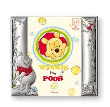 Cadre Rose 17189 Cm.13x18 Walt Disney Agréé Winnie Des Pooh Argent 925%